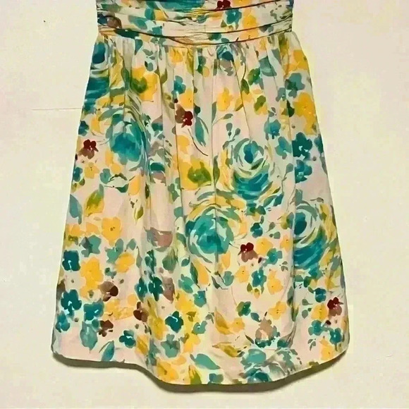 Gianni Bini Strapless Dress Floral Mini Sundress Strapless Summer Womens Size 0 - Picture 5 of 10